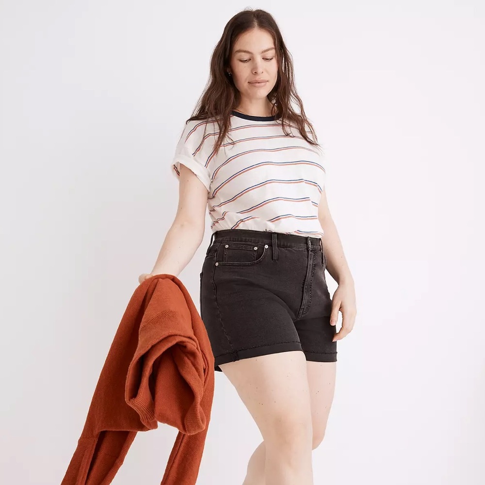 Madewell | Curvy High Rise Denim Shorts Lunar Wash Size 34